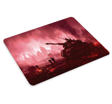 Gaming muismat tank battle scène - TenStickers