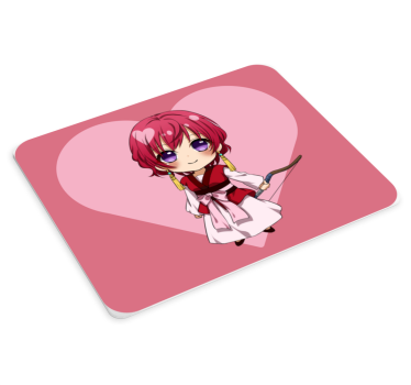 Anime muismat chibi personage met hart - TenStickers