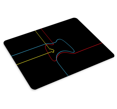 Gaming muismat neon controller omtrek - TenStickers