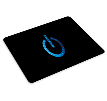 Gaming muismat met stijlvol kracht symbool - TenStickers