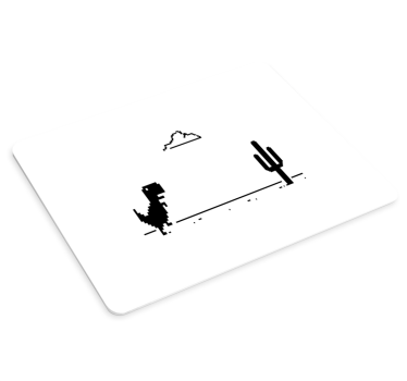 Gaming muismat dinosaurus en cactus - TenStickers