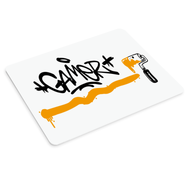 Gaming muismat graffiti gamer statement - TenStickers