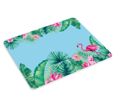 Originele muismat tropisch flamingo paradijs - TenStickers