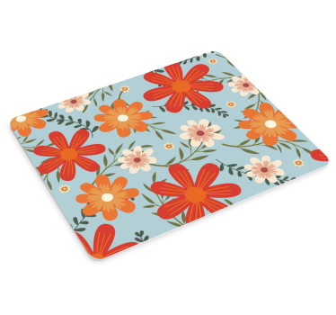 Patronen muismat bloemig patroon arrangement - TenStickers