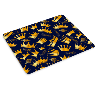Patronen muismat gouden kroon motieven - TenStickers