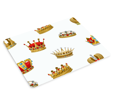 Originele muismat kleurvolle kroon collectie - TenStickers
