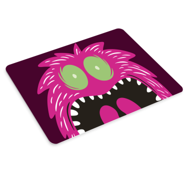 Gaming muismat fierce pink creature - TenStickers