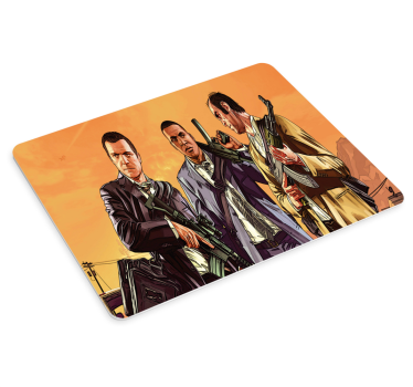 Drie personages confrontatie gaming muismat - TenStickers