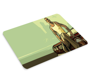 Gaming muismat urban character stance - TenStickers