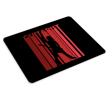 Silhouet van muzikant muismat - TenStickers
