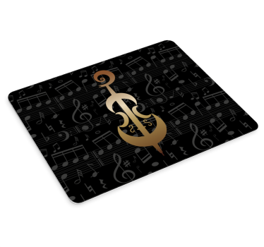 Muzieknoten symbool muismat - TenStickers
