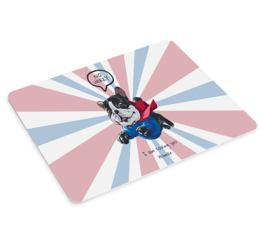 Gaming muismat speelse superheld hond - TenStickers