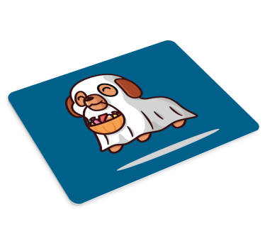 Originele muismat schattige spookachtige pup - TenStickers