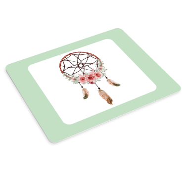 Originele muismat dromenvanger bloemdecor - TenStickers