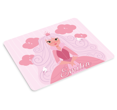 Muismat met naam fantasy karakter illustratie - TenStickers