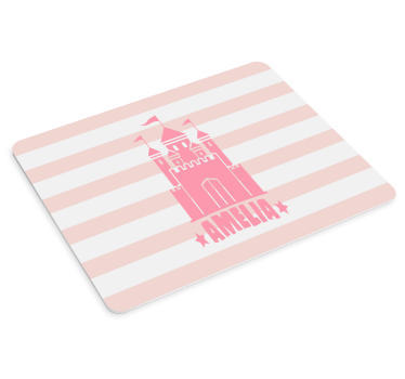 Muismat met naam kasteelthema ontwerp - TenStickers
