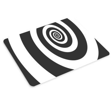 Patronen muismat spiral optische illusie - TenStickers