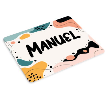 Muismat met naam dikke naam accenten - TenStickers