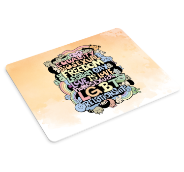 Citaat muismat omarmen van liefde gelijkheid - TenStickers