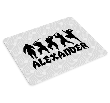 Gaming muismat ninja silhouetten display - TenStickers