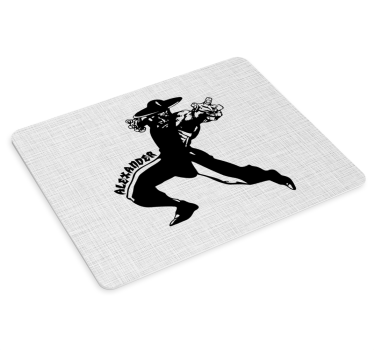 Originele muismat dynamisch cowboy personage - TenStickers