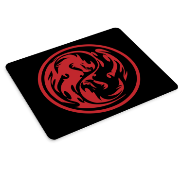 Gaming muismat fierce dragon embleem - TenStickers