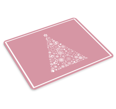 Muismat kerst elegante sneeuwvlok boom - TenStickers