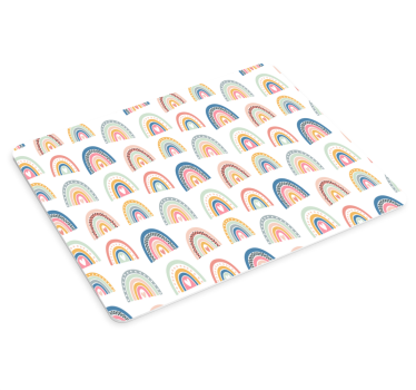 Kleurrijke regenboogbogen patronen muismat - TenStickers