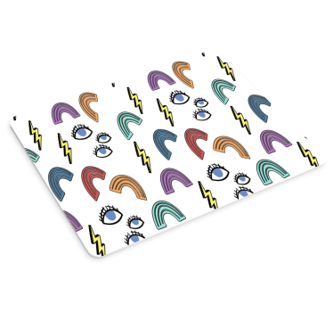 Patronen muismat kleurrijke oog regenbogen - TenStickers