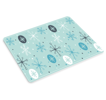 Muismat kerst met sneeuwvlokkenpatroon kenmerken - TenStickers