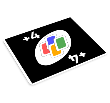 Gaming muismat kleurrijke kaartenset - TenStickers