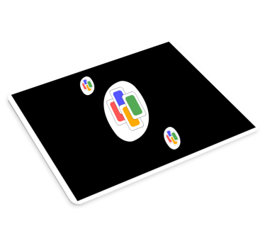 Gaming muismat kleurrijke speelkaarten - TenStickers