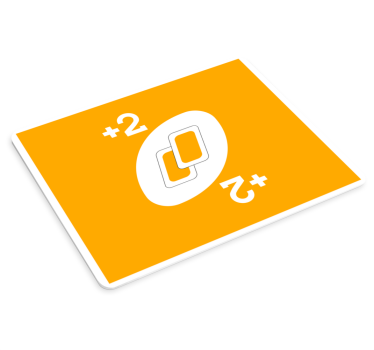 Gaming muismat met +2 game symbol - TenStickers