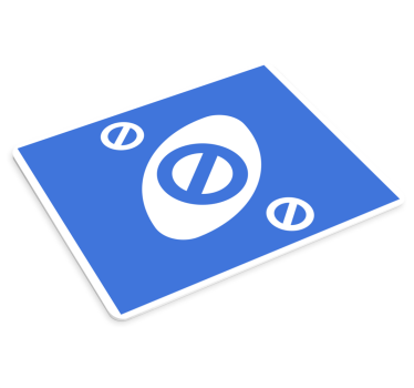Gestileerd oogembleem muismat - TenStickers