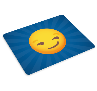 Citaat muismat blij emoji uitdrukking - TenStickers