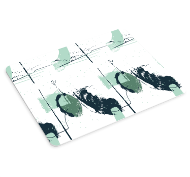 Patronen muismat abstracte spettervormen - TenStickers