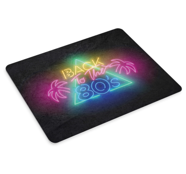 Citaat muismat retro neon esthetiek - TenStickers