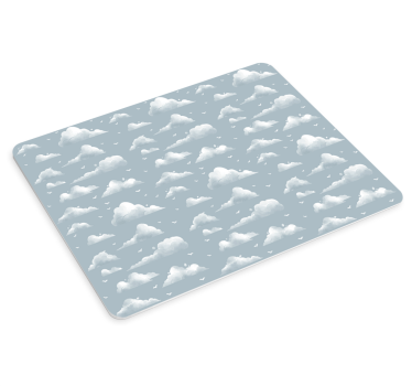 Patronen muismat fluffy cloud patroon - TenStickers