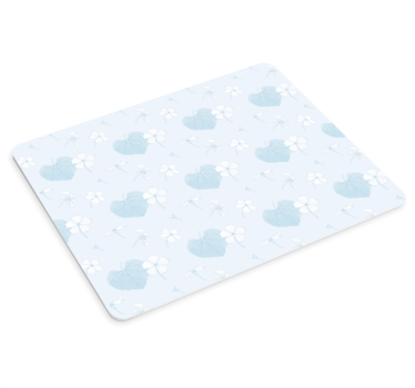 Patronen muismat bloemenhartpatroon - TenStickers