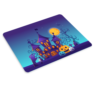 Muismat kerst spookachtig halloween kasteel - TenStickers
