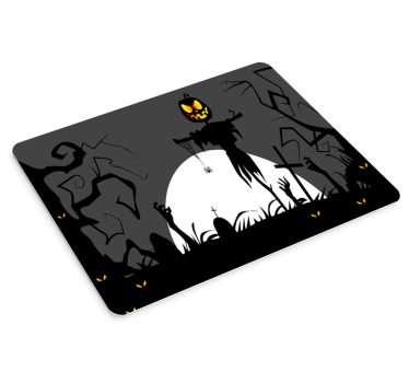 Muismat kerst spookachtige oogstscène - TenStickers