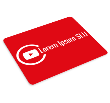 Muismat met naam elegante logo overlay - TenStickers