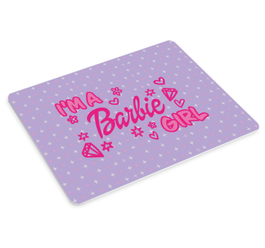 Originele muismat Ik ben een barbie meisje citaat - TenStickers