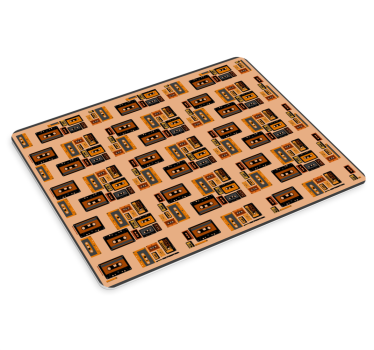 Gaming muismat retro cassette patroon - TenStickers