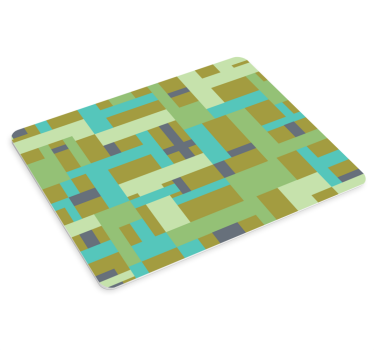 Abstracte kleurblokken patronen muismat - TenStickers