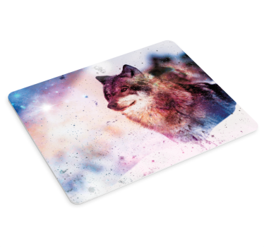 Gaming muismat majestiek wolf portret - TenStickers