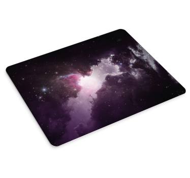 Muismat wereldkaart kosmisch nebula scene - TenStickers