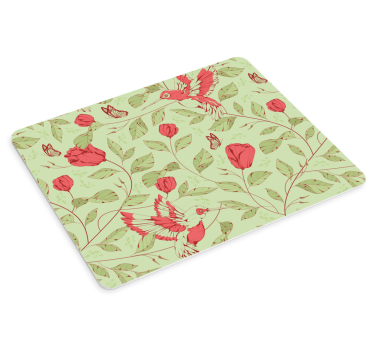 Patronen muismat bloemenachtergrond thema - TenStickers