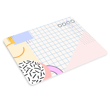 Patronen muismat kleurrijke geometrische indeling - TenStickers