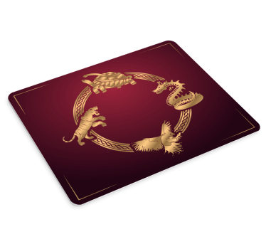 Originele muismat mythical animal cirkel - TenStickers